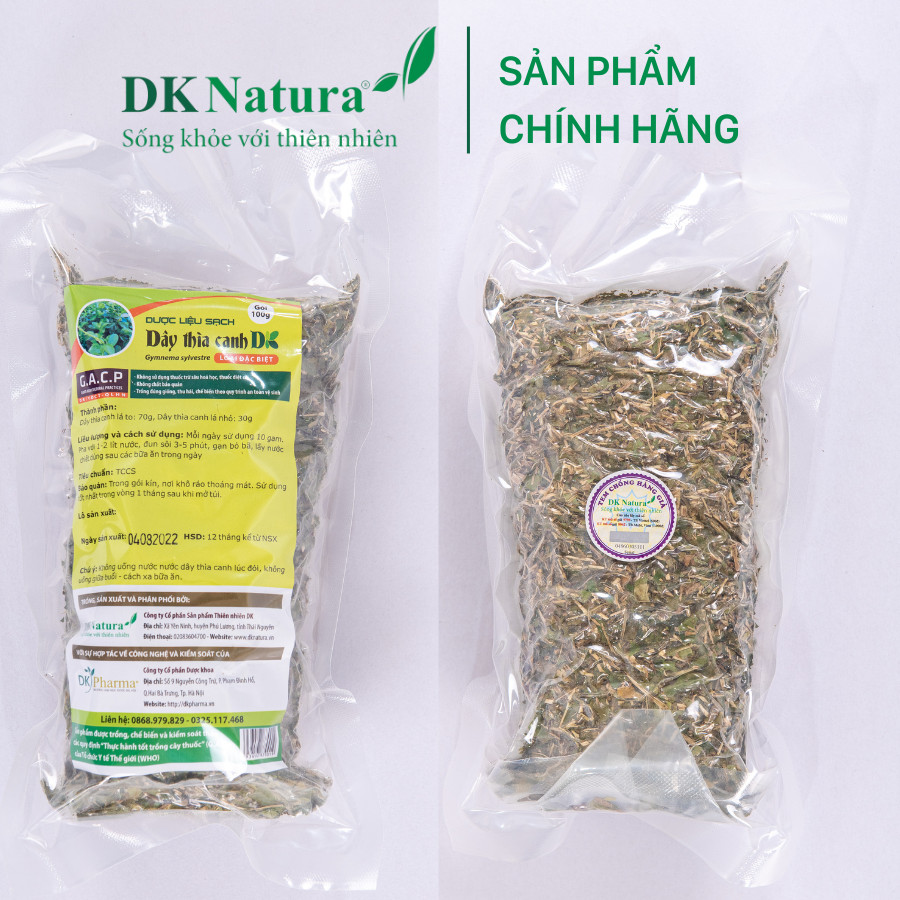 Sản Phẩm Trà dây thìa canh lá to và lá nhỏ sấy khô - Tiêu chuẩn Organic - DK Natura 100g